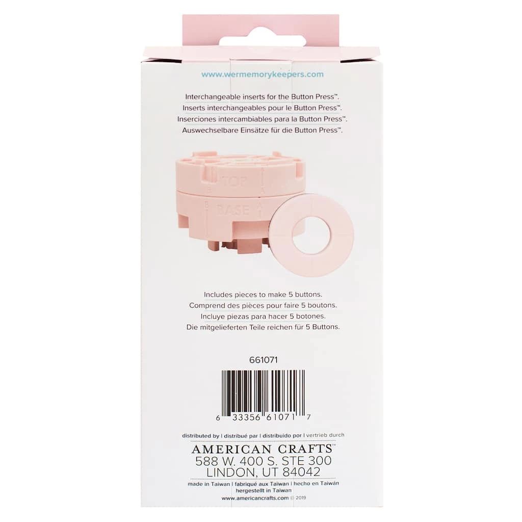 Outlet π We R Memory Keepers® Button Press™ Small Inserts π - Image 3