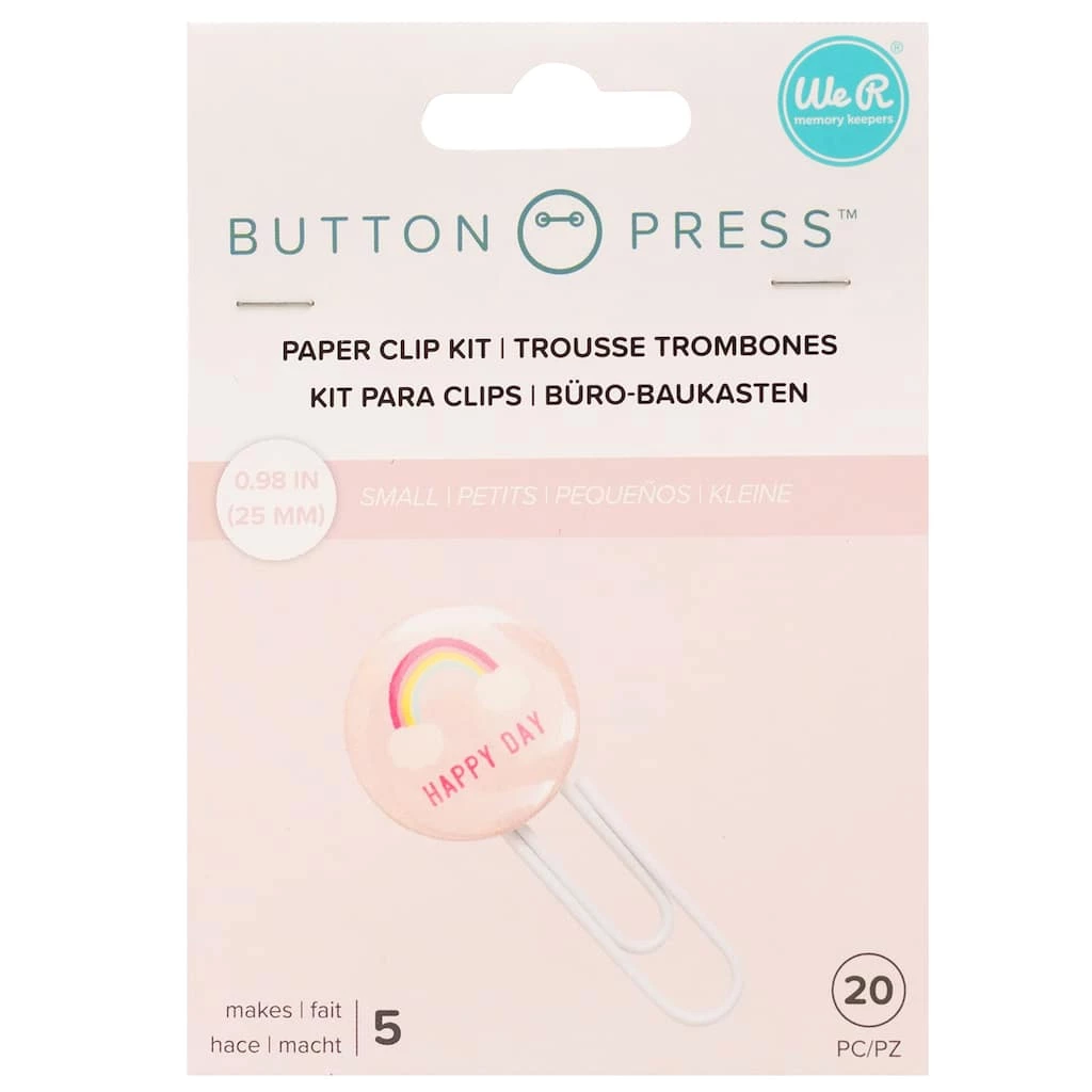 Budget π 12 Pack: We R Memory Keepers® Button Press™ Small Paper Clip Kit β
