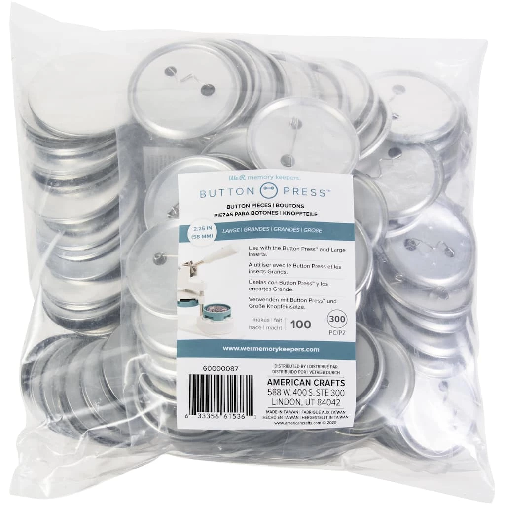 Promo π We R Memory Keepers® Button Press™ Large Button Pieces, 100ct. π