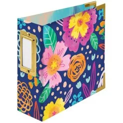 New ❤️ We R Memory Keepers® Floral Paper Wrapped D-Ring Album, 4" x 4" 🔔