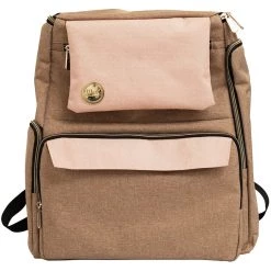 Best reviews of π€© We R Memory Keepers® Taupe & Pink Crafter's π Backpack π