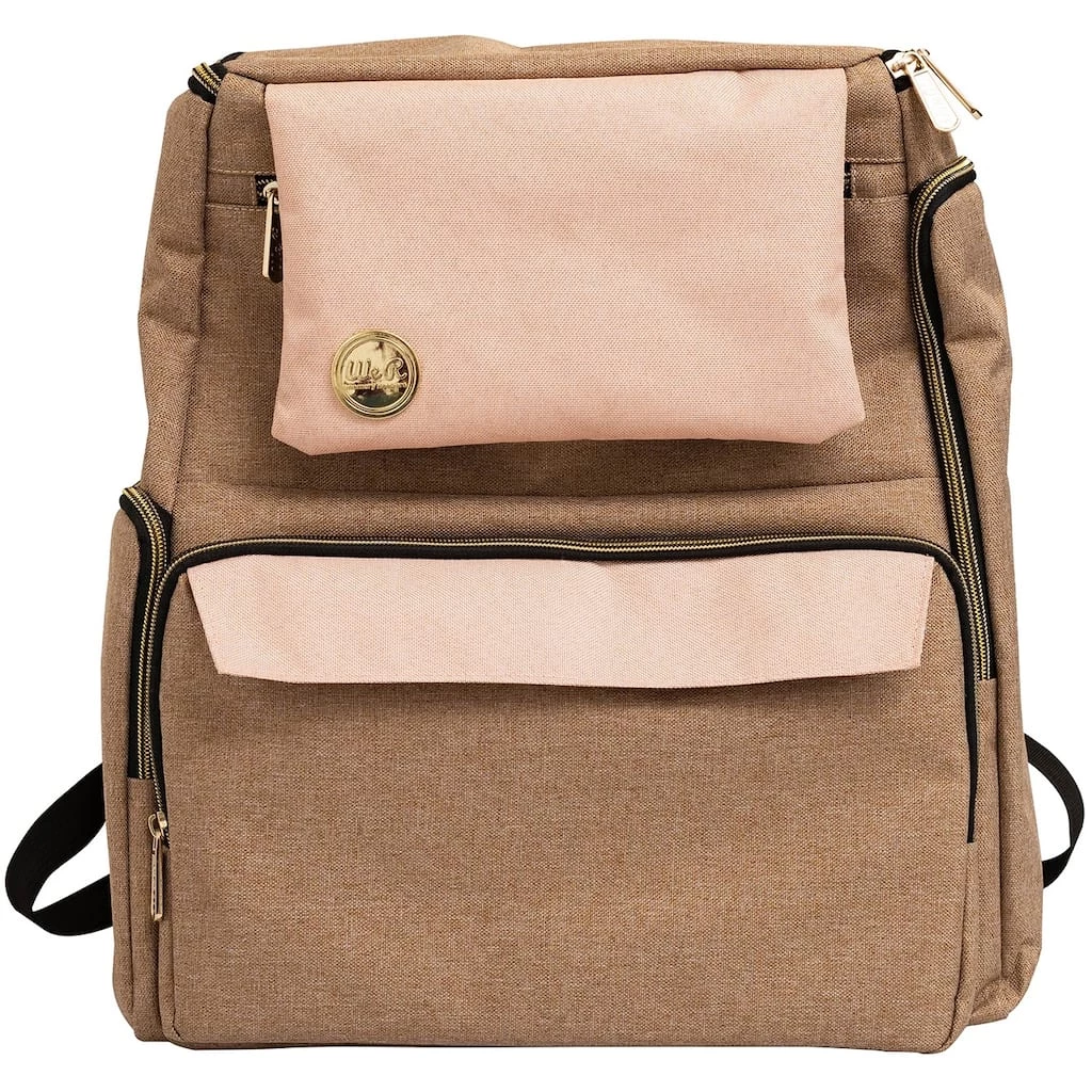 Best reviews of π€© We R Memory Keepers® Taupe & Pink Crafter's π Backpack π