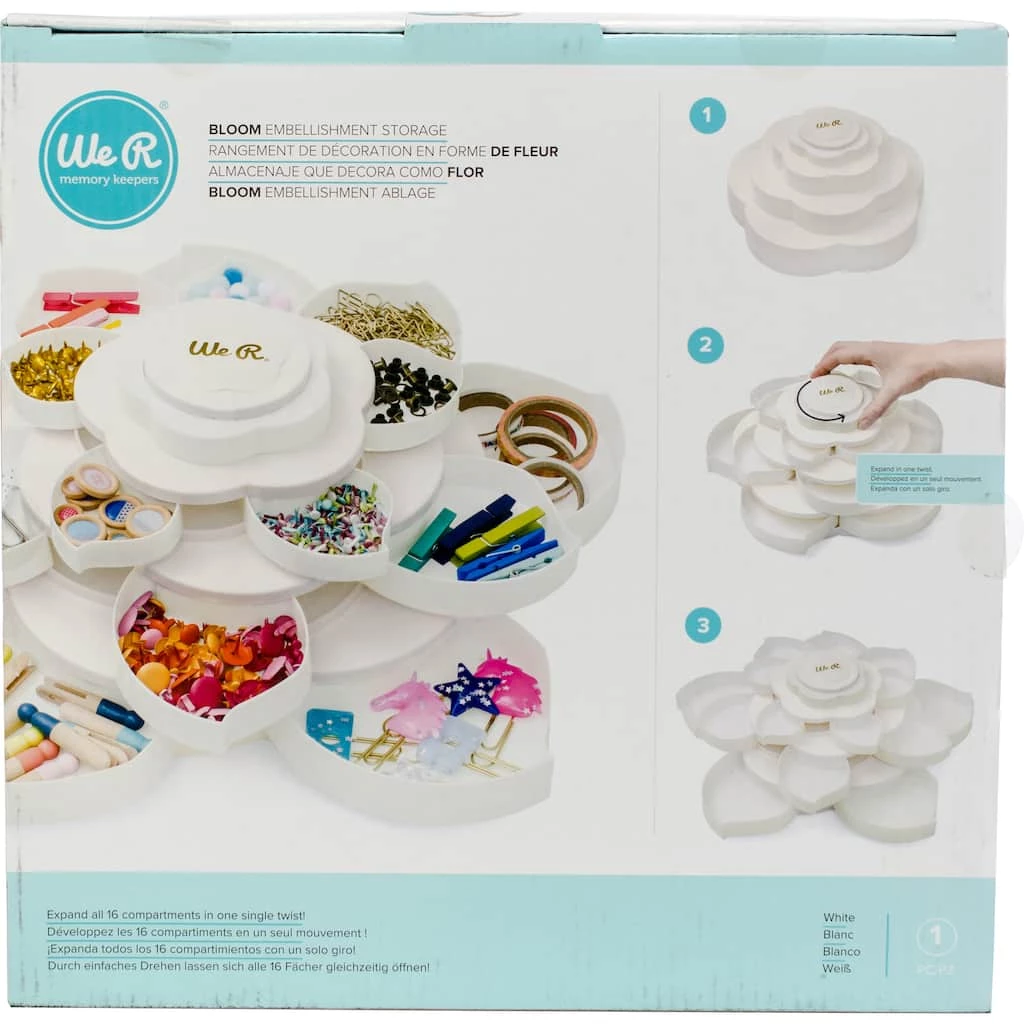 Cheapest π We R Memory Keepers® White Bloom Embellishment Storage βοΈ