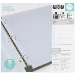 Promo 🌟 We R Memory Keepers® 12" x 12" Ring Photo Sleeves with 4" x 6" Pockets, 50ct. ❤️